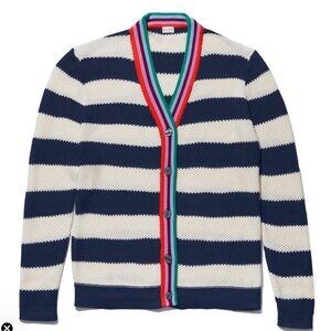 Anthropologie Kule Raven Striped Cardigan Sweater Large